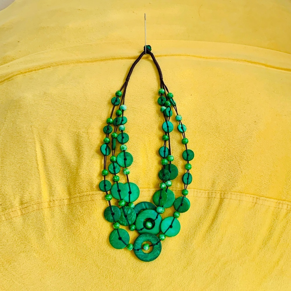 Green Beaded Necklace